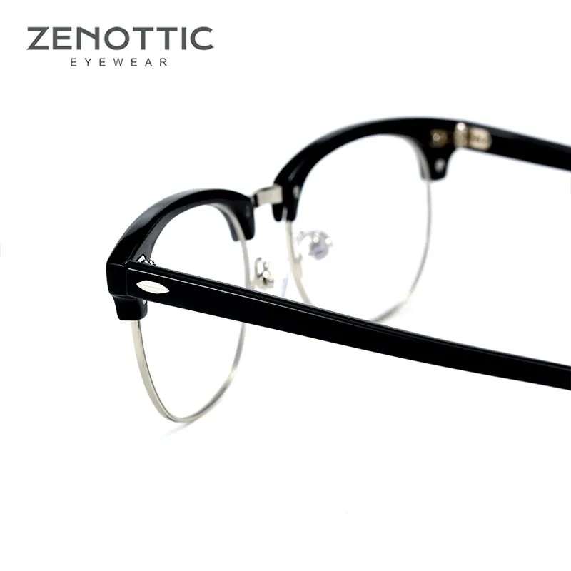 Zenotic пластиковые полуоправы очки унисекс модные для дальнозоркости фотохромные