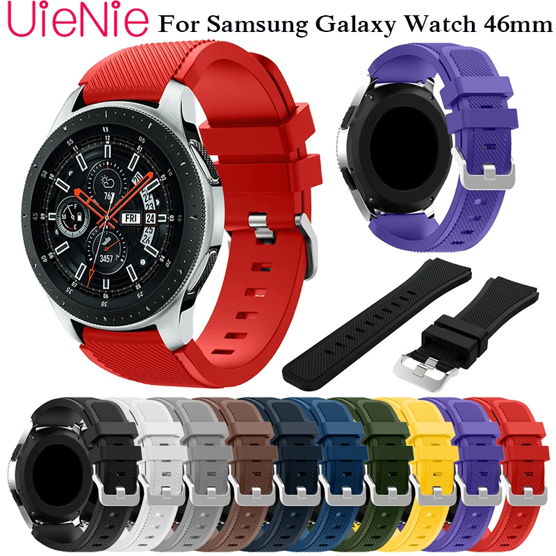 

Silicone tape for Samsung Gear S3 strap for Samsung Galaxy 46mm wristband for huami amazfit stratos 2 2S bracelet watchband