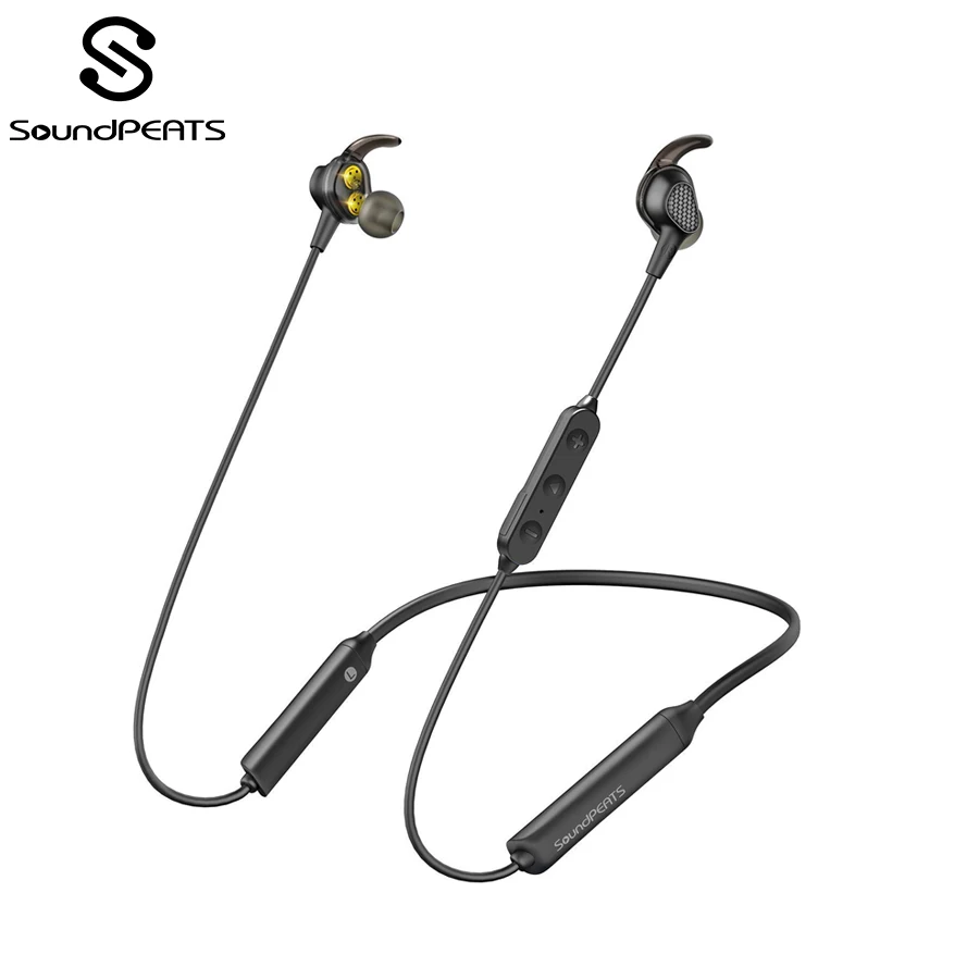 

SoundPEATS Engine Bluetooth 5.0 Wireless Earphones Neckband Dual Dynamic Drivers Earbuds Mic IPX6 Waterproof 18hrs Play time