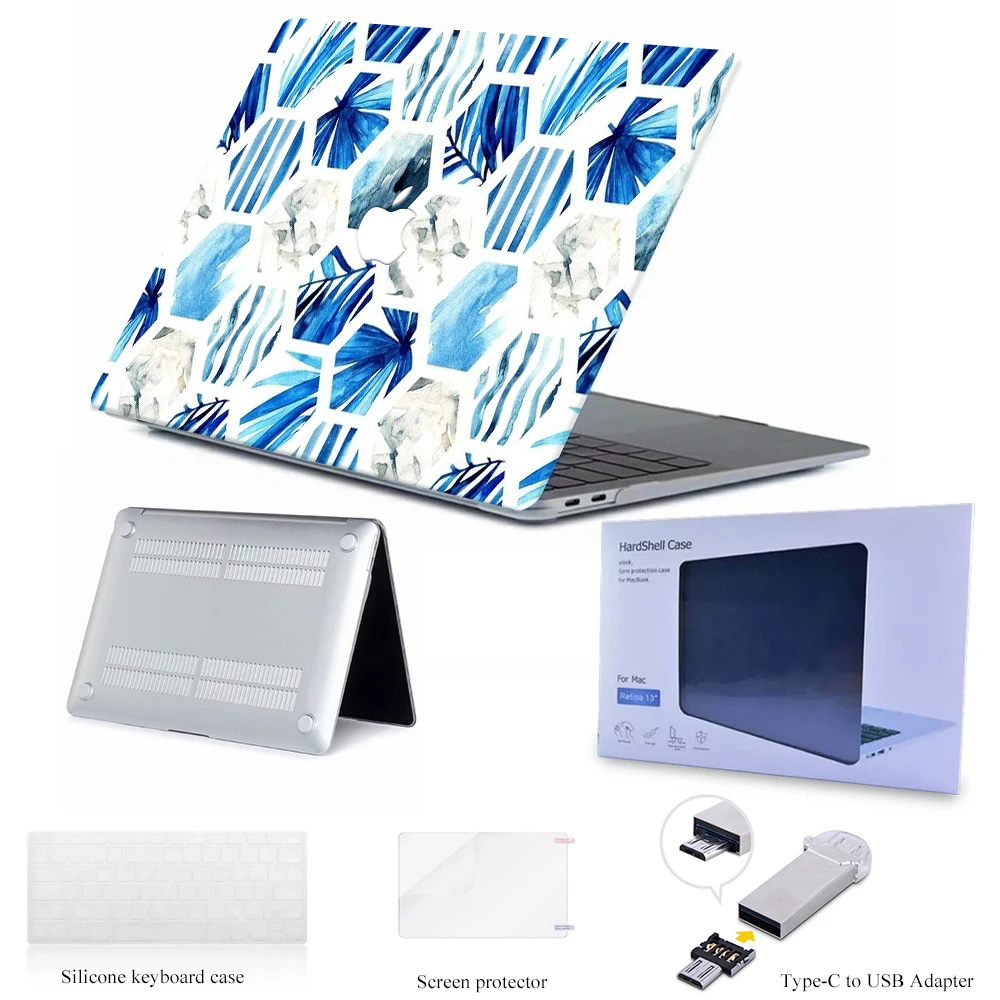 Абстрактная акварель чехол для MacBook Air Pro retina 12 13 15 mac book 3 4 дюймов ноутбука