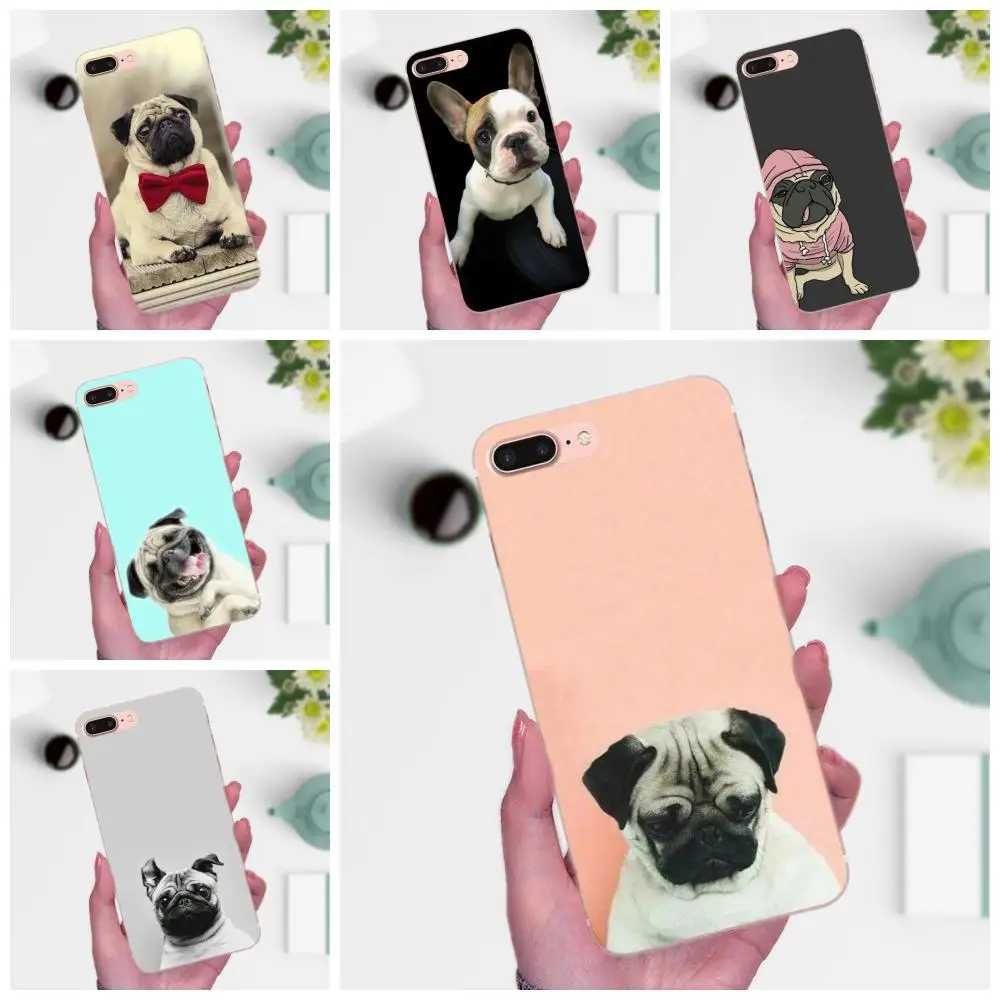 For Huawei P7 Honor 4C 5A 5C 5X 6 6C 6A 6X 7 7X 8 9 V8 V10 Y3II Y5II Y6II G8 Play Lite Soft TPU Case Mobile Animal Cute Pug Dog | Мобильные