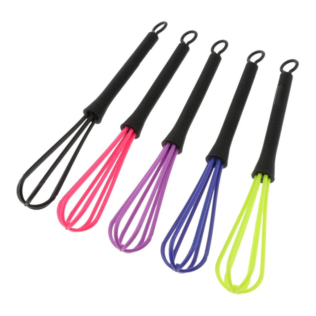 5x Plastic Salon Hairdressing Dye Whisk Balloon Whip Mixer Stirrer Hair Color Dye Cream Mixer Tool at Home