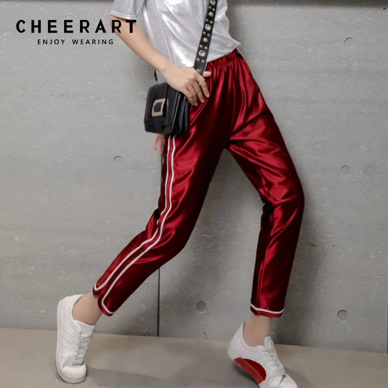 glitter stripe pants