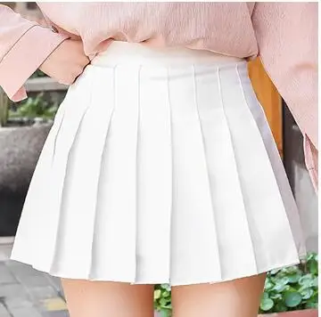 Summer fashion Girls Pleated Tennis Skirt A Lattice Short Dress High Waist Uniform With Inne Black Pink Blue White Dress