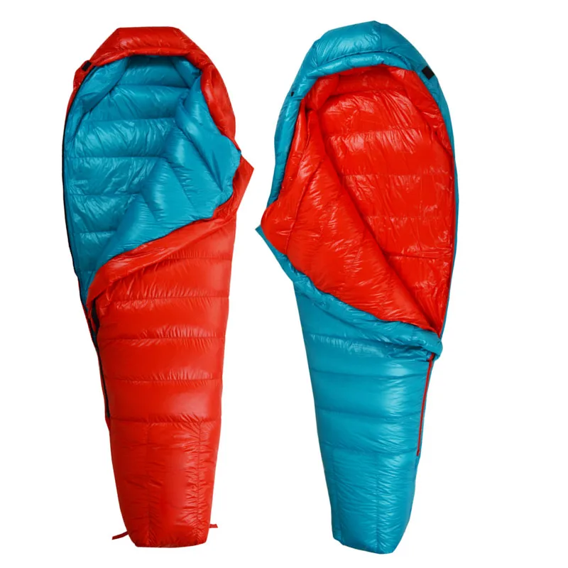 Winter Sleeping Bag Duck Down Filled 400g 600g 800g 1000g Ultralight Tent Sleeping Bag For Outdoor Camping Kiking Backpacking