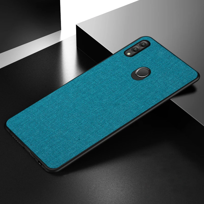 

Ikrsses For Huawei Honor 8X Max Case Luxury PU hard shell back and Soft TPU Case For Huawei Honor 8X Fabric Simple PC Cover