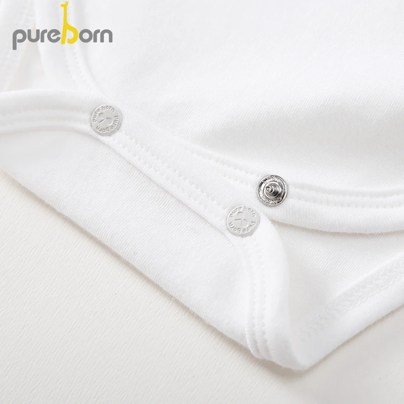 Боди Pureborn с мультяшным рисунком для новорожденных унисекс костюм джентльмена