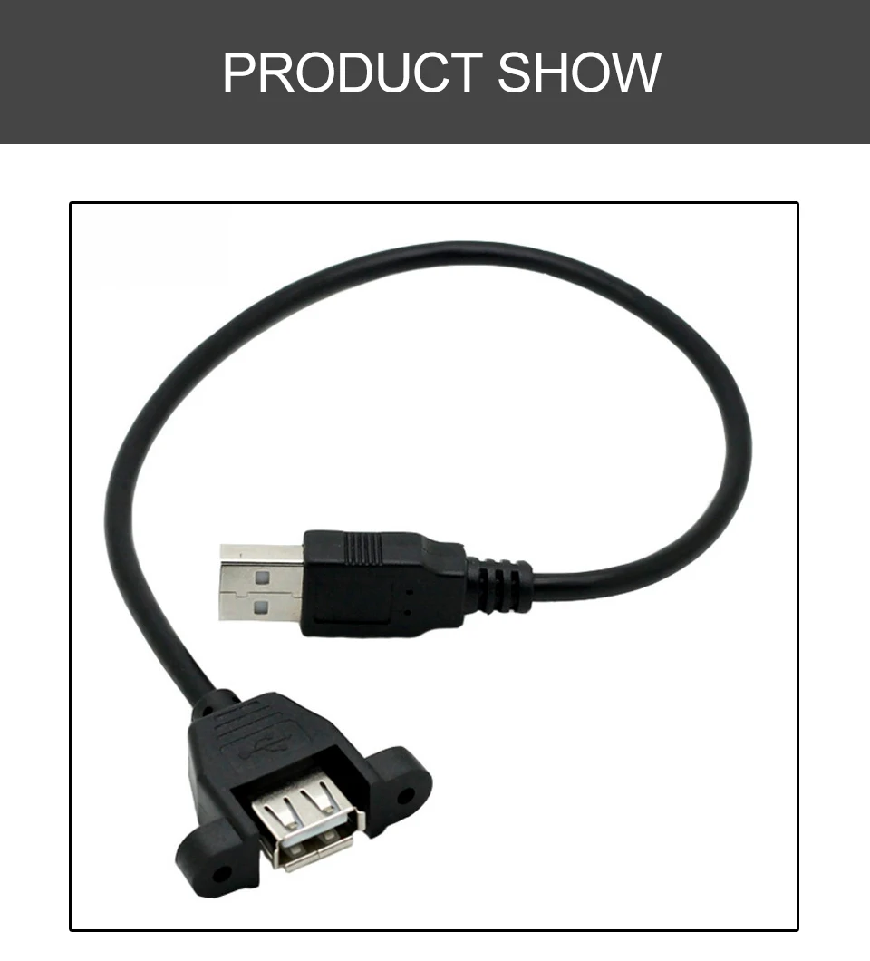 USB 2.0 Extension Cord With Ear usb extension Cable Male to Female Wire Extend Can Be Fixed For PC Laptop USB cable Extender (9)