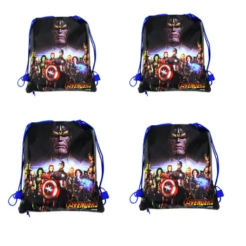

8pcs/lot Avengers drawstring backpacks Avengers theme drawstring bags Avengers theme birthday party favors decorations