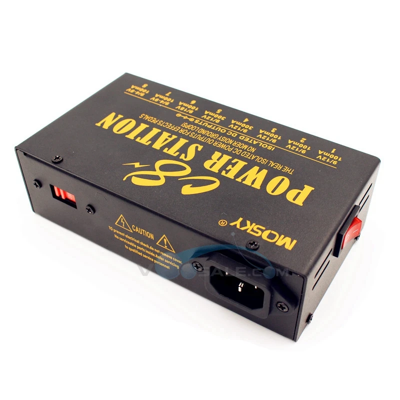 Mosky C8 Guitar Effect Pedal Power Supply 8 Ways Outputs 4 9V