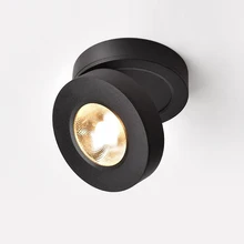 YRANK ультратонких COB светодиодный свет вниз 5 W 7 W 10 W Светодиодный пятна установленный на поверхности COB светодиодный Потолочные светильники белый черный корпус