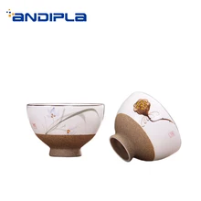 2 шт./партия, 50 мл, винтажные чайные чашки, расписанный вручную керамический керамика, Кубок, Офисная чайная церемония, мастер, маленькие чайные пиалы, посуда для напитков, керамические чайники