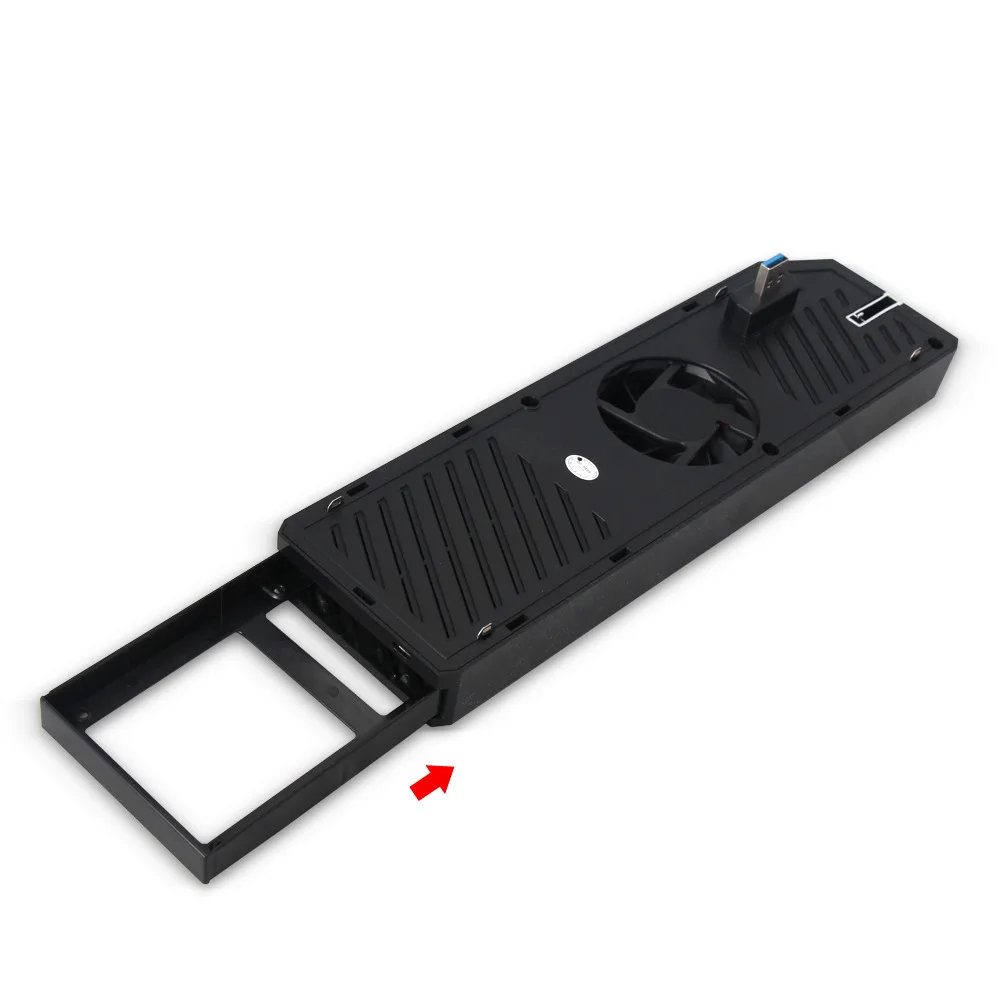  Multifuncional externo 25 pulgadas SATA HDD/SSD expansión de la carcasa con 2 HUB USB 30 y ventilad