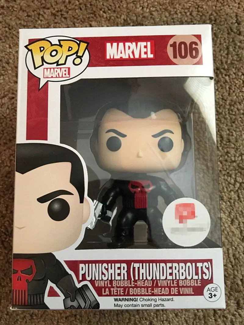 Эксклюзивный FUNKO POP Официальный Marvel: thunderbots Каратель Виниловая фигурка