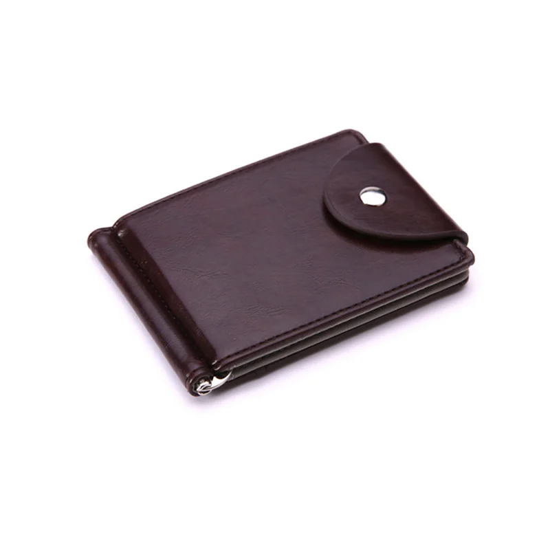 

2018 New Brand Designer Wallet Women/Men Mini Leather Money Clip Wallet Pocket Purse Clamp Man Slim Credit Card Bag ID Holder