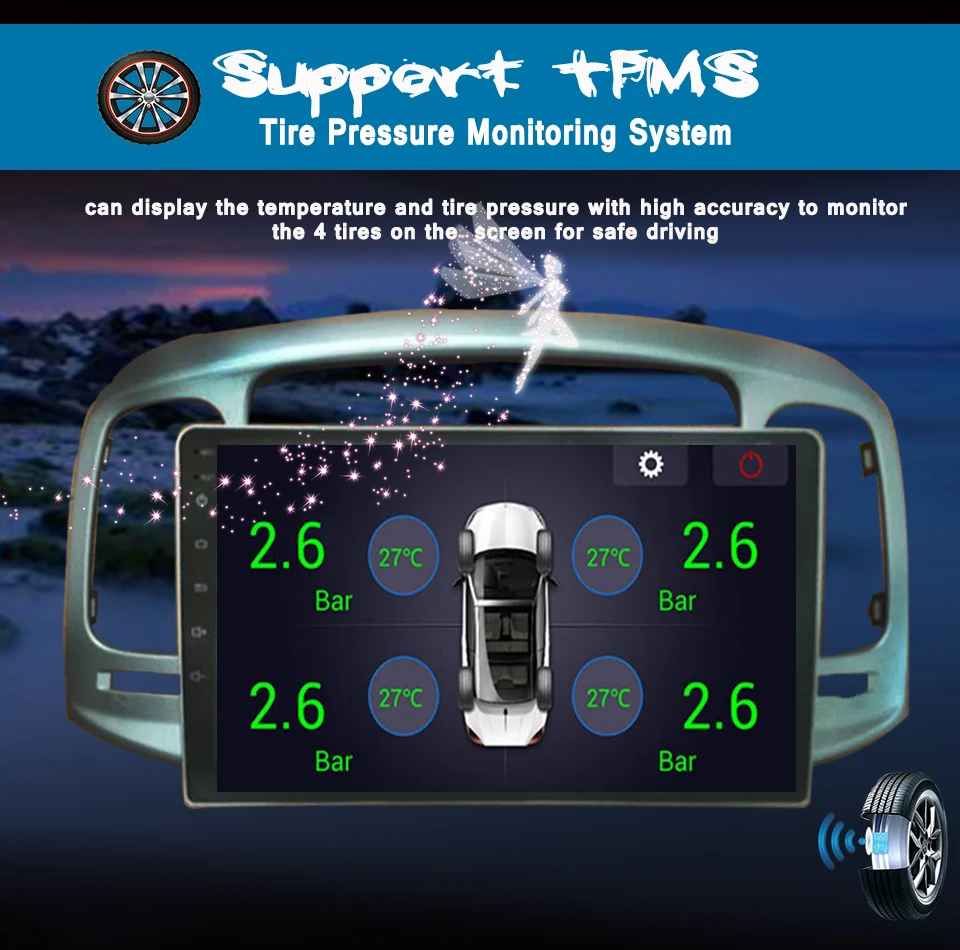 Flash Deal 4G+64G Octa Core Android 9.0 Car Dvd for Hyundai Accent 2006-2011 multimedia car radio gps navigation Head Unit Tape Recorder 3