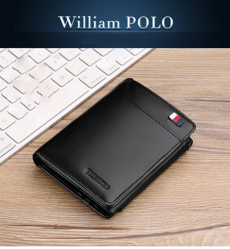 Williampolo famosa marca de moda 3 bifold