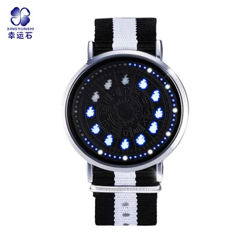 

Saint Seiyas Constellation LED Watch 12 Zodiac Signs Theme Waterproof Wrist Watches Virgo Taurus Leo Christmas Gift