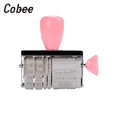 DIY ручка счета английские штампы даты офисные принадлежности штамповки грязи Набор Металл+ ABS колеса