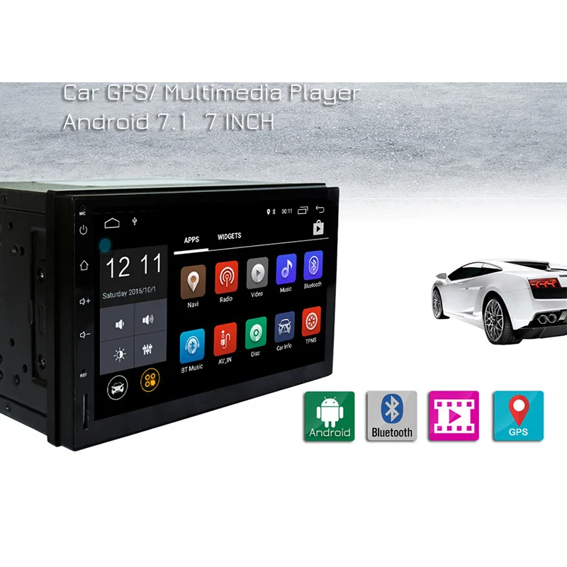 

RM - CT0009L 7'' GPS Car DVD Player Android 7.1 Car MP5 Players Bluetooth WiFi Car Multimedia Player Rear view camera FM Video