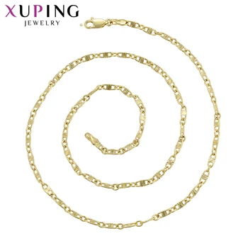 

Xuping Jewelry Light Yellow Gold-color Plated Necklace Simple Casual Style for Women Thanksgiving Gifts 45278