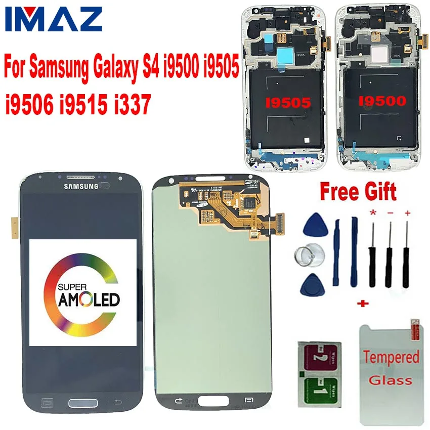 Оригинальный AMOLED ЖК-дисплей IMAZ для Samsung Galaxy S4 I9505 i9506 i9515 i337 сенсорный экран
