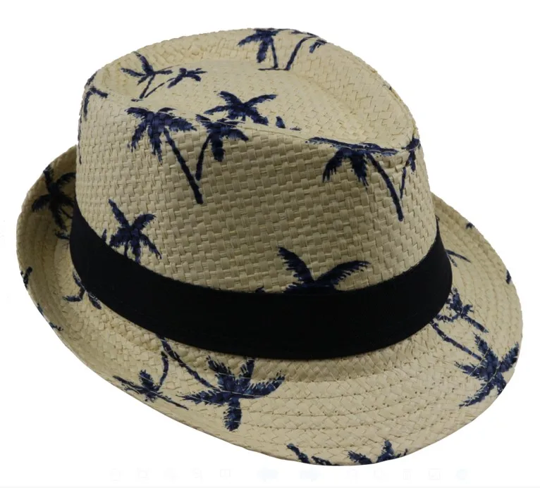 Summer Straw Sun Hat For Kids Beach Sun Hat Trilby Panama Hat Handwork For Boy Girl 4 Colour LNPBD kids sunhat