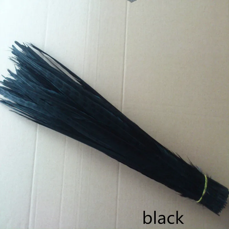 

natural black pheasant tail feather 50 PCS 40-45 cm /16-18 inches pheasant plumage artware headwear plume