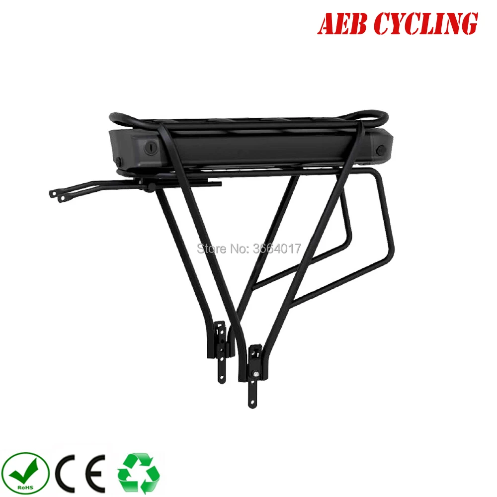 Good Chance for  Free shipping to EU 250W-1000W Ebike Li-ion 18650 battery pack 48V 13.6Ah RB-1 rear rack e-bicycle 