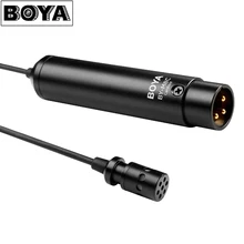 BOYA BY-M8C Professional Mini Omnidirectional Clip-on Lavalier Output Connector Cardioid Microphone for Camcorder Audio Recorder
