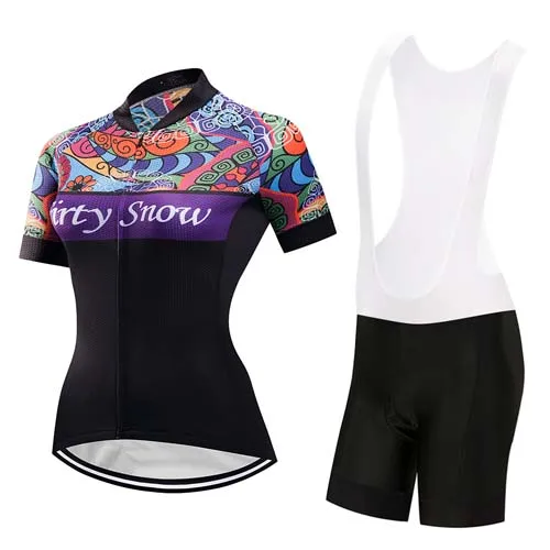 jersey and pants 11 Комплект из Джерси с коротким рукавом для велоспорта, Женский комплект одежды для горного велосипеда, спортивный костюм для улицы, одежда для шоссейного велосипеда - Цвет: jersey and pants 11