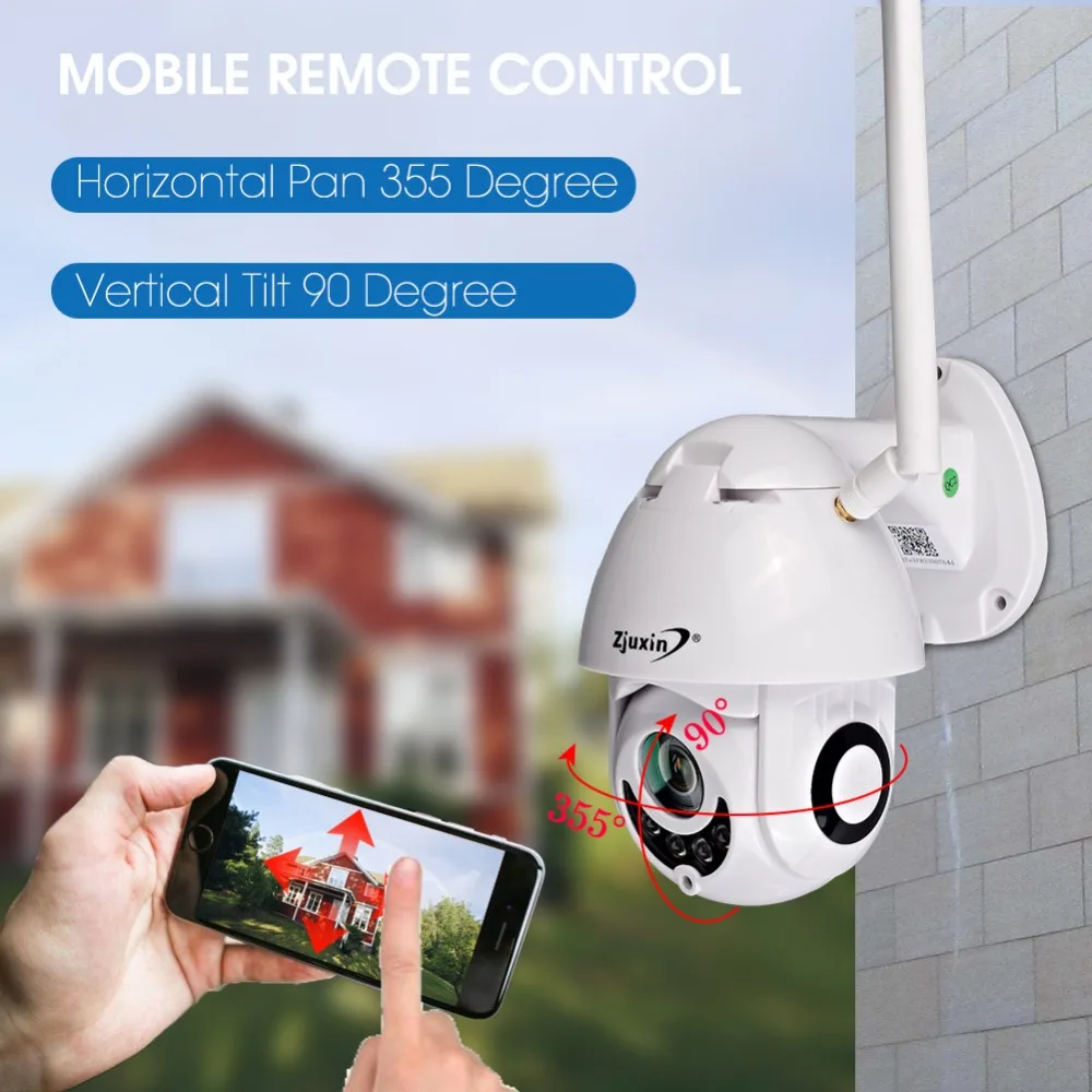 IP Camera WIFI Outdoor PTZ Speed Dome 360 CCTV Camera Wi-Fi Waterproof 1080P Security Surveillance