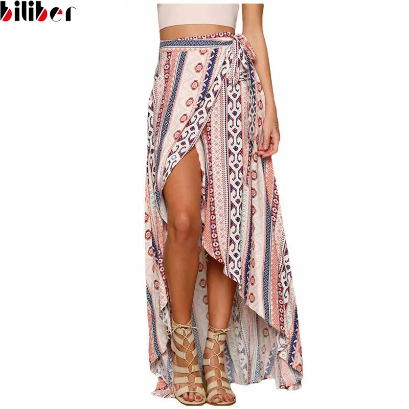 Great Boho Chic Open Skirt Modern Hippie Wrap Skirt Maxi Beach Boho