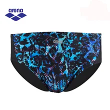 Arena Новое поступление мужские плавательные трусы с принтом в виде серпантина секс соревнования боксер мягкий Farbic