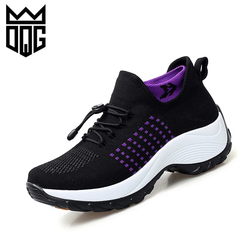 

DQG Women Running Sport Shoes Height Increasing Outdoor Walking Shoes Big Size Jogging Shoes Training Shoes Women's Sneakers