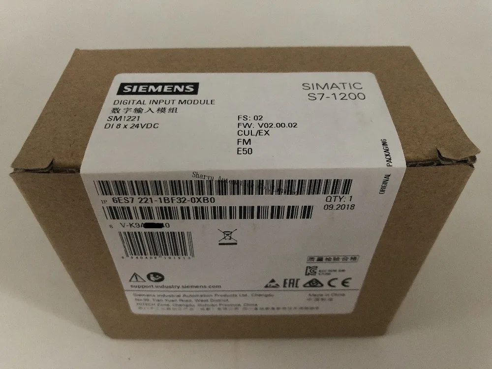 Оригинальный SIMATIC S7 1200 цифровой вход SM 1221 модуль 6ES7221 1BF32 0XB0 входной 6es7221 1bf32 0xb0 8 DI 24V