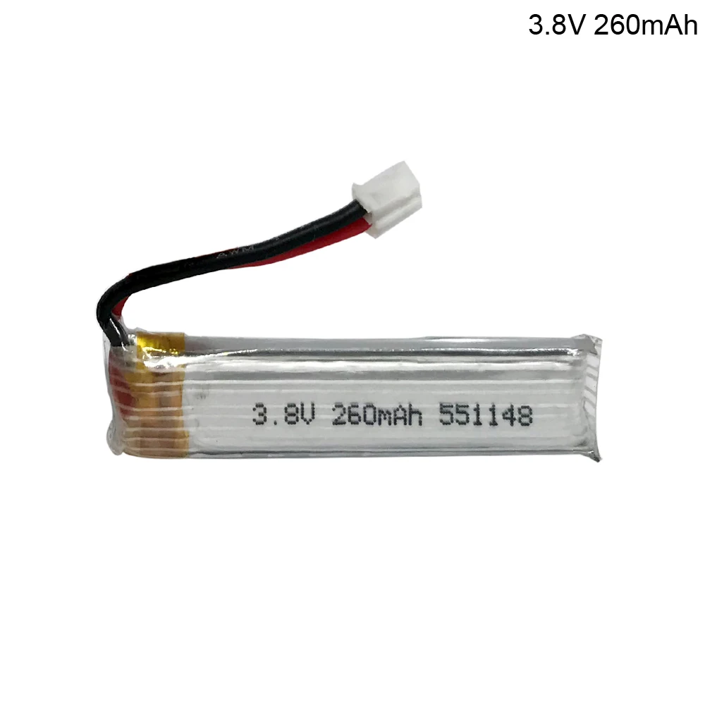 3.8V 260mAh Lipo Battery PH2.0 Plug Connecor for Eachine US65 UK65 QX65 for Happymodel Mobula7 Drone FPV Part toy part battery
3.8V 260mAh Lipo Battery PH2.0 Plug Connecor for Eachine US65 UK65 QX65 for Happymodel Mobula7 Drone FPV Part toy part battery