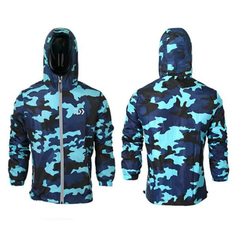 

2018 Summer DAIWA Camouflage Fishing Suit Sunscreen Breathable Fishing jacket Quick-drying Long Sleeve fishing clothing