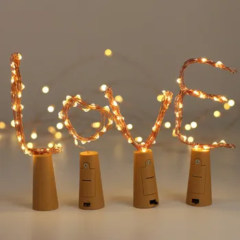 

8Pcs Cork Shaped LED Night Starry Light Wine Bottle Lamp For Party Decor
