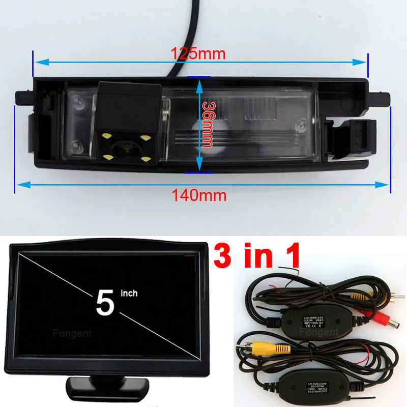 

for Toyota RAV4 Chery Tiggo Rely X5 A3 Vehicle Rear View Automobile Back Up Off Reverse Parking Wireless Kit Camera Monitors