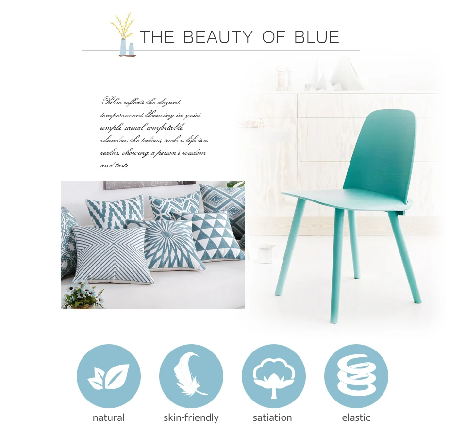 blue pillow