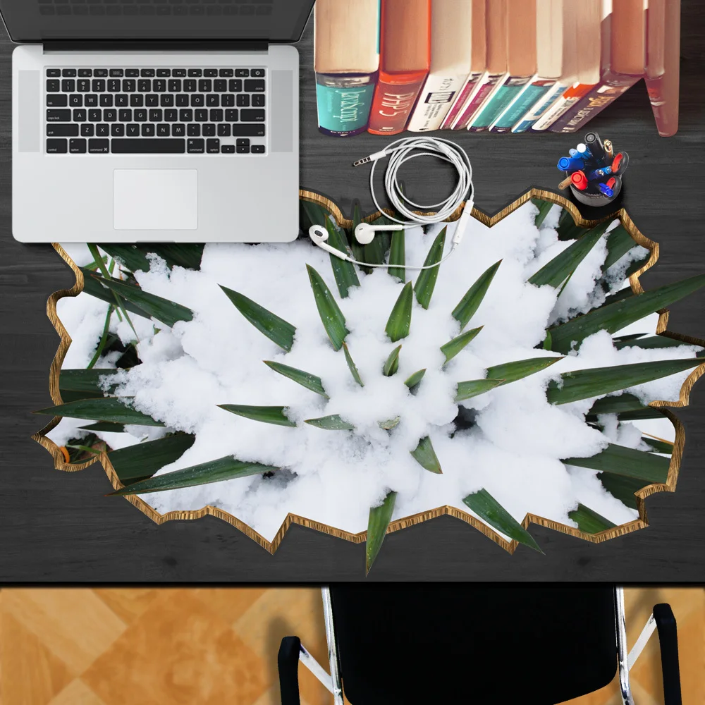 Free shipping home office decoration snowfield 3d desktop stickers