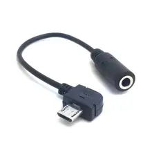 Micro Universal USB to 3.5mm Female Stereo Jack Headphones Earphones Headset Audio Music Adapter Connector Cable Wholesale