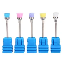 1 шт. алмазные фрезы для ногтей керамические фрезы для полировки роторные заусенцы для удаления кутикул маникюрные электрические аксессуары Щетка для инструментов