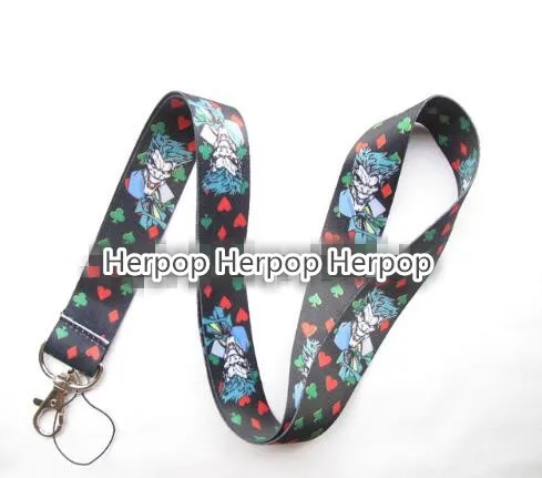 Lot 12pcs Popular cartoon Joker Key Lanyard Badge ID Cards Holders Neck Straps with Keyring Gifts Party Favors | Украшения и