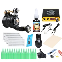 Полный Набор татуировок, роторная машина, черный бриллиант, тату-наборы, США, чернила для татуировки, мини-источники питания, татуировки, инструменты для художников