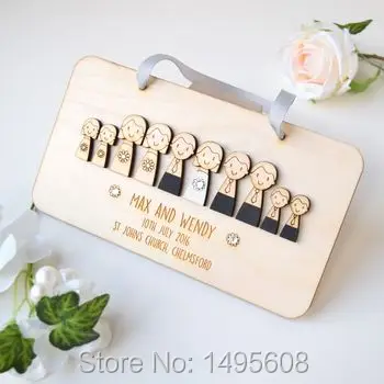 

Personalized Wedding Day Keepsake Sign, Wooden Creative Wedding guestbook, Family members keepsake sign, Custom Wedding gift