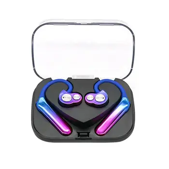

Wireless Ear Hook Noise Reduction Bluetooth HiFi Earphones with Charge Case