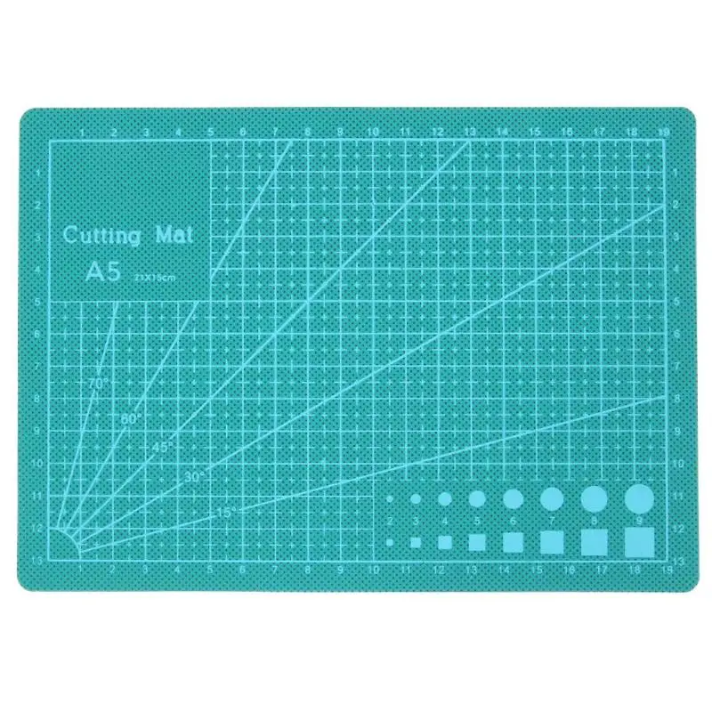 

Green PVC A5 Cutting Mat Self-healing Recovery Cutting Pad Grid Line DIY Craft Patchwork Hobby Cut Board Tools for Fabric Paper