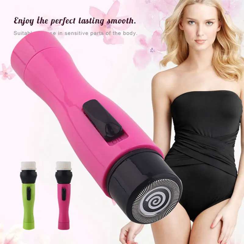 

Epilator Remover Electric Facial Brush Electric Epilator Gifts Hair Removal Safely Portable ABS 2 in 1